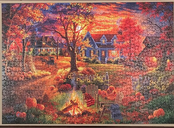 1000lik puzzle yapıştırılmış