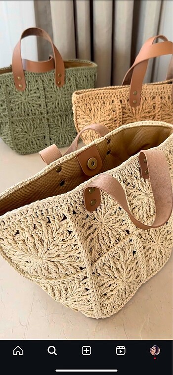Handmade el emeği elişi hasır çantalar plaj günlük yazlık