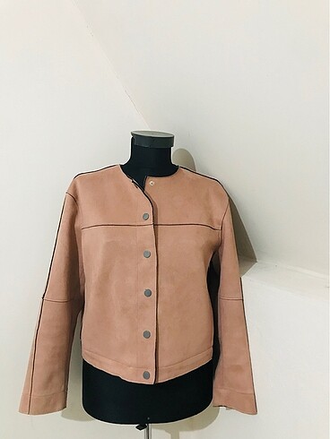 Zara basic süet doku ceket