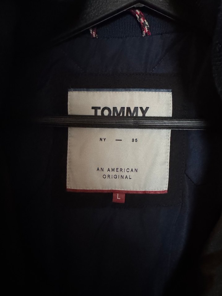 Tommy Siyah Düğmeli Erkek Mont - Görsel 2