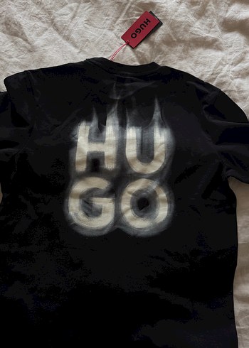 HUGO Siyah Baskılı Erkek Tişört - Görsel 3