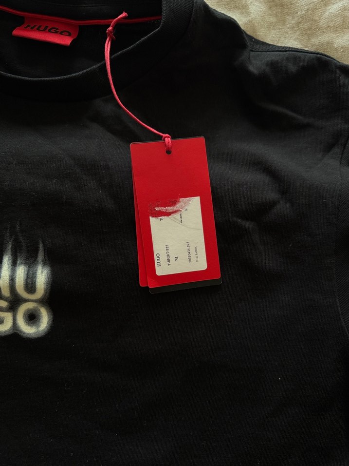HUGO Siyah Baskılı Erkek Tişört - Görsel 2