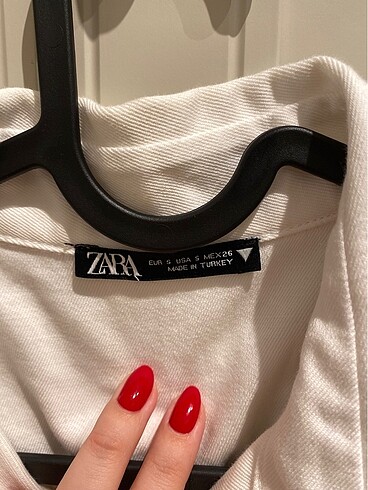 xs Beden beyaz Renk Zara beyaz elbise