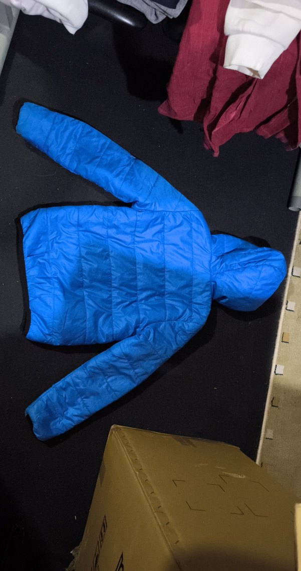 Erkek Çocuk Mavi Kapüşonlu Fermuarlı Mont - Görsel 3