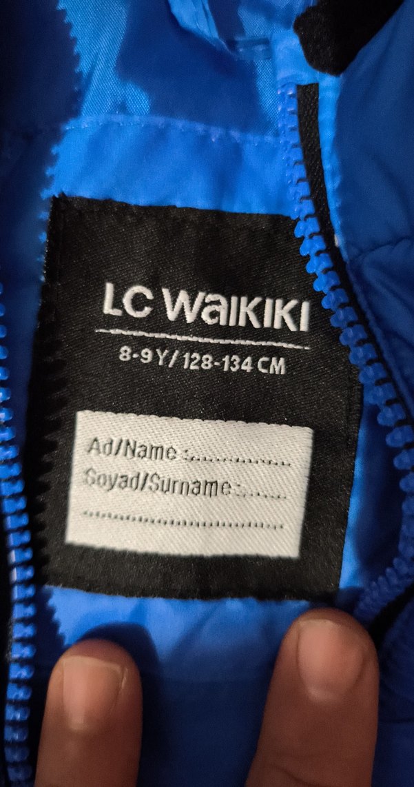 Erkek Çocuk Mavi Kapüşonlu Fermuarlı Mont - Görsel 2