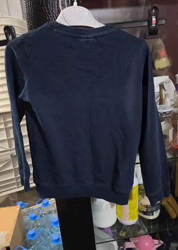 7 Yaş Beden Erkek Çocuk Lacivert USPA Baskılı Sweatshirt