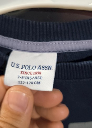 U.S Polo Assn. Erkek Çocuk Lacivert USPA Baskılı Sweatshirt