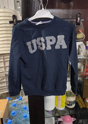 Erkek Çocuk Lacivert USPA Baskılı Sweatshirt