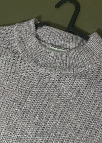 Açık pembe Boğazlı Örgü Kadın Kazak - Görsel 2