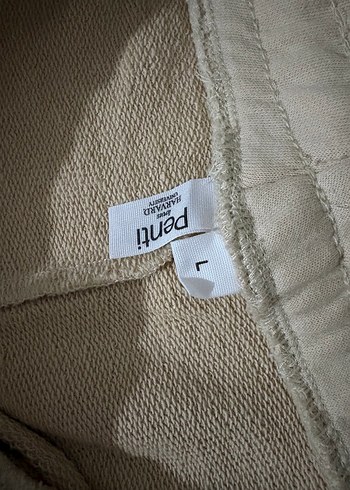 Krem Rahat Kesim Kadın Eşofman Altı - Görsel 4