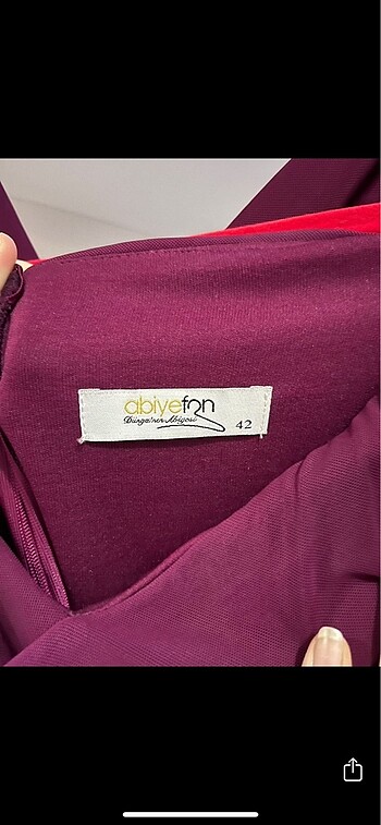 Mürdüm abiye elbise - Görsel 5