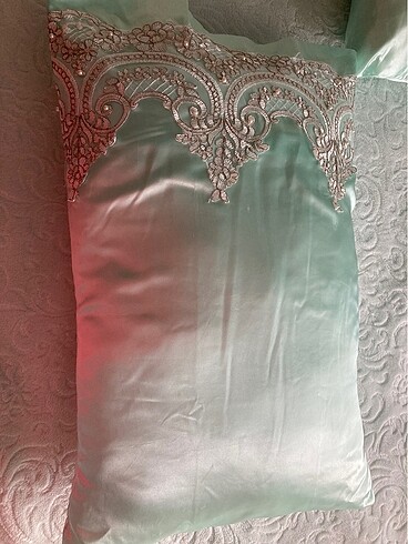 Güpürlü incili battaniye - Görsel 5