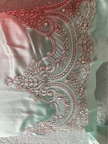 Güpürlü incili battaniye - Görsel 4