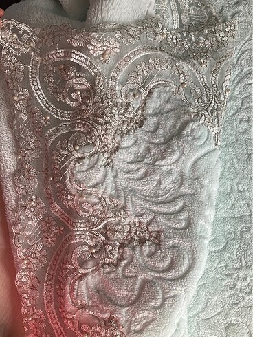 Güpürlü incili battaniye - Görsel 3