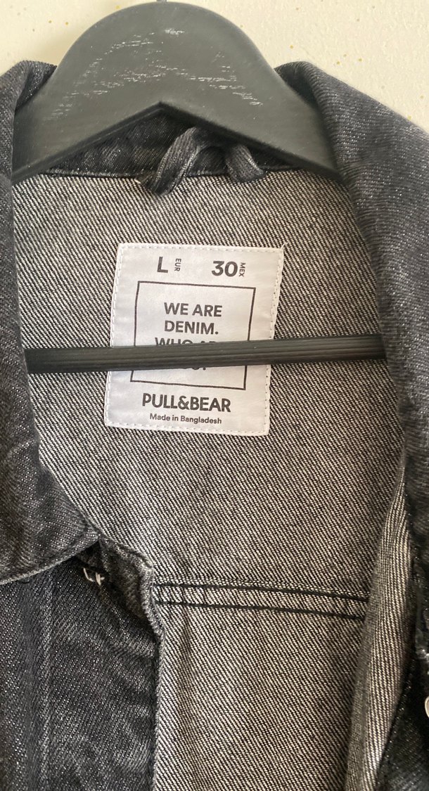 Düğmeli Gri Kadın Denim Ceket - Görsel 2