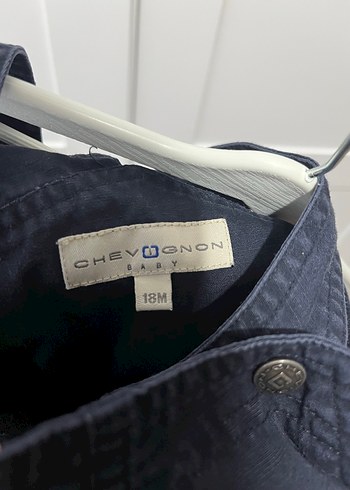 CHEVİGNON Koyu Lacivert Erkek Çocuk Kot Tulum - Görsel 3