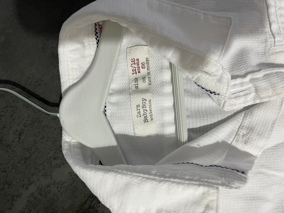 Erkek Çocuk Beyaz Keten Gömlek - Görsel 2