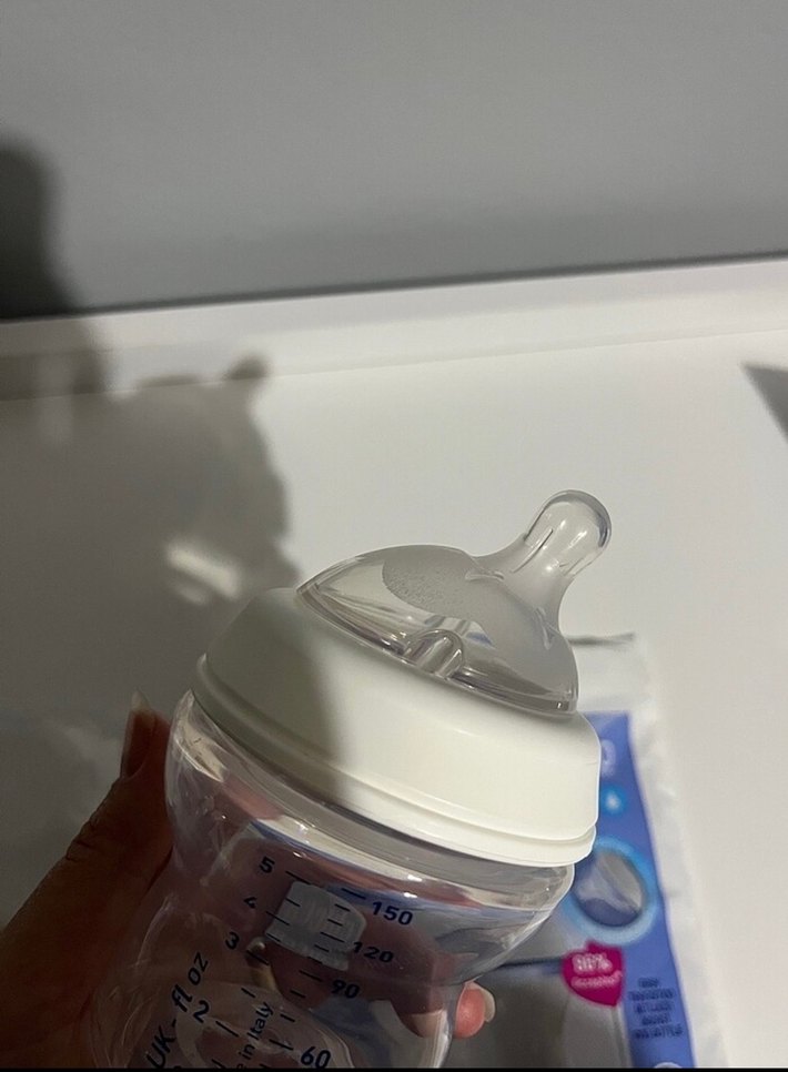 Bebek Biberonu Beyaz Yumuşak Uçlu 0 numara - Görsel 3