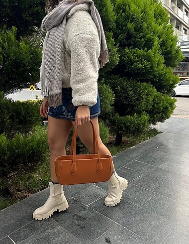  Beden kahverengi Renk Kahverengi baget çanta