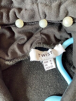 Twist Twist inci detaylı kapüşonlu sweatshirt
