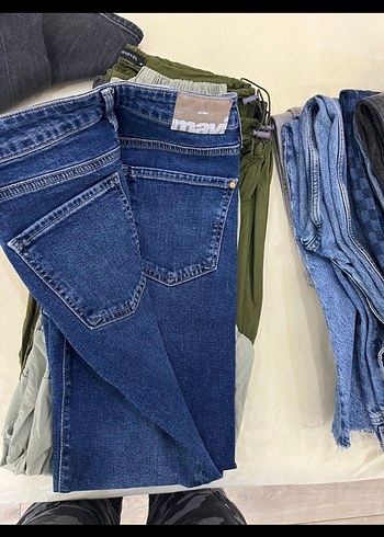 Kadın mavi jean - Görsel 2
