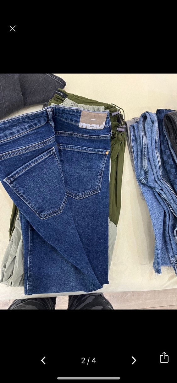 Kadın mavi jean - Görsel 2