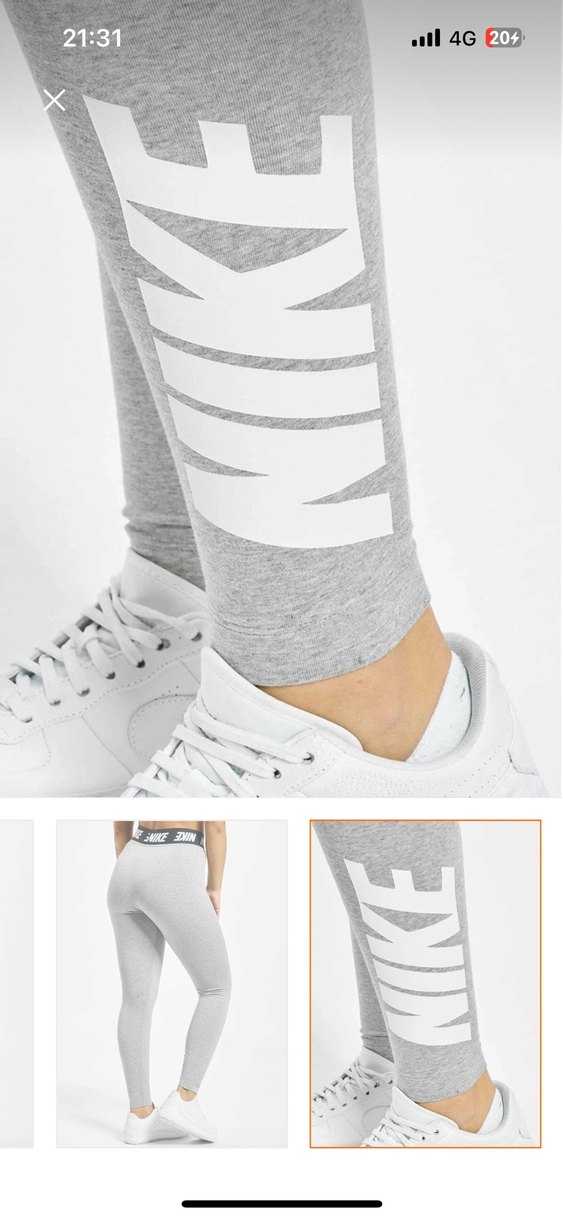 Gri Nike Spor Tayt - Görsel 3