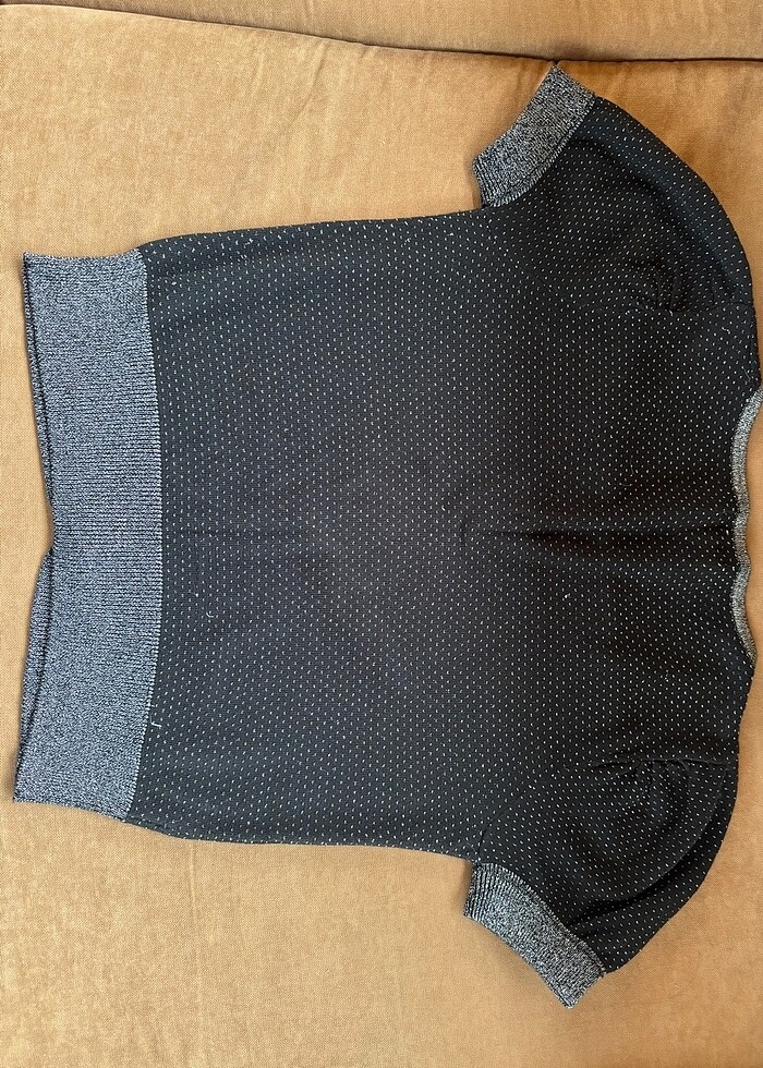 Mango kıs kollu triko hırka - Görsel 4