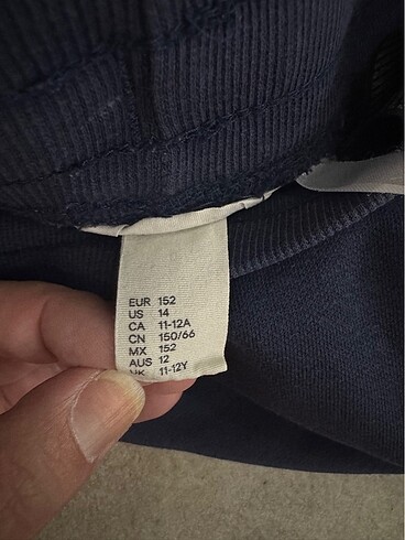 11-12 Yaş Beden lacivert Renk H&M marka 2 adet esofman altı