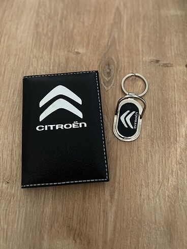 Citroen ruhsatlık ve anahtarlık takımı