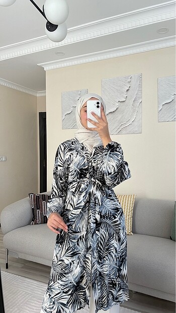 m Beden Yaprak Desen Kimono