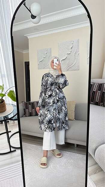 Diğer Yaprak Desen Kimono