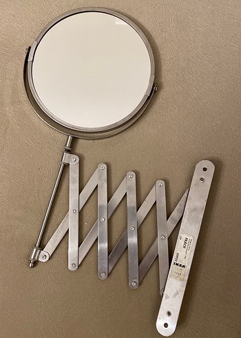 Ikea Genişletilebilir Duvara Monte Yuvarlak Ayna
