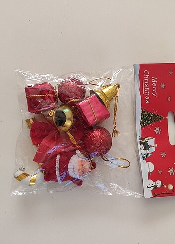 YILBAŞI AĞAÇ SÜSÜ NOEL BABA 9 LU