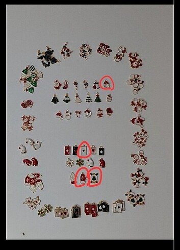 Charm kolye ucu 4 adet