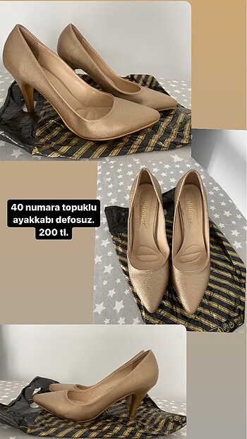 40 numara topuklu