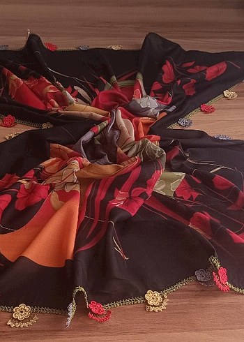 Çiçek Desenli reyyan marka el emegı yazma
