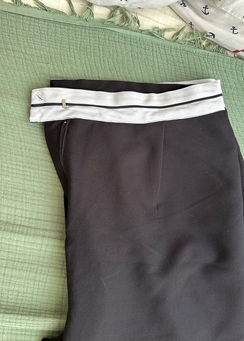 48 Beden Kadın Siyah Kumaş Pantolon büyük beden