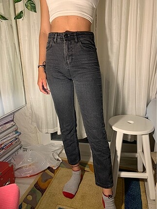 Siyah Mom Jean