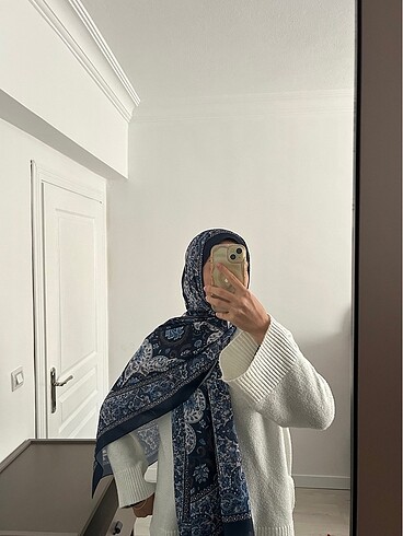 Retro Etnik Desen Şal