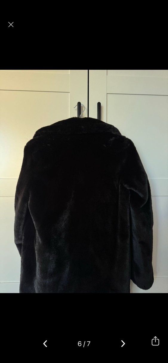 Pull and bear siyah kürk - Görsel 3