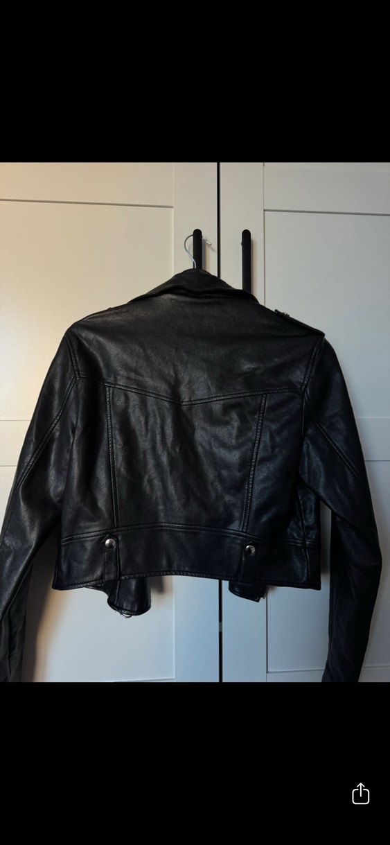 Bershka deri ceket - Görsel 4
