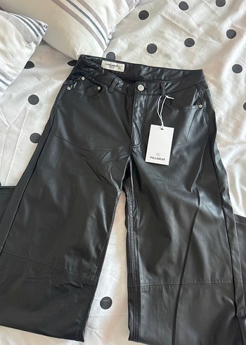 Pull and bear deri pantolon - Görsel 6
