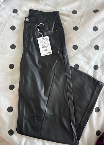 Pull and bear deri pantolon - Görsel 4