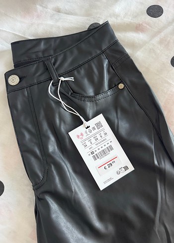 Pull and bear deri pantolon - Görsel 5