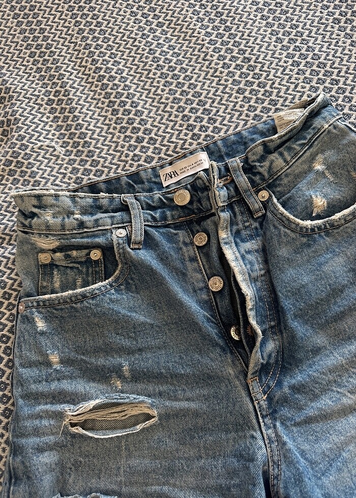 Zara kot şort - Görsel 2