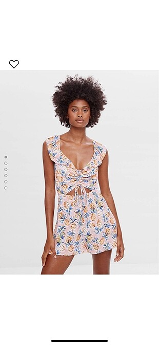 Bershka ananas desenli tulum