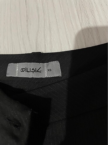 Adil Işık 3 adet siyah kumaş pantalon