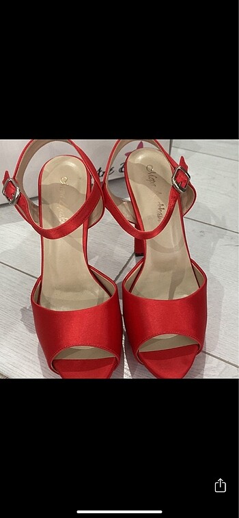 37 Beden kırmızı Renk Kırmızı kına ayakkabısı