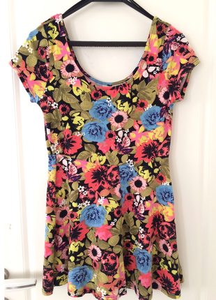Vintage Love Çiçekli mini elbise